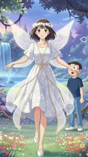 "A fairy tale rewrite for Nobita & Shizuka. ❤️✨ Pure magic in every frame." #doremon #nobitashizuka