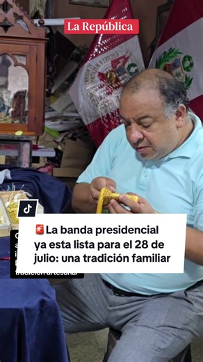 Banda presidencial lista para 28 de julio: tradición familiar desde 1949