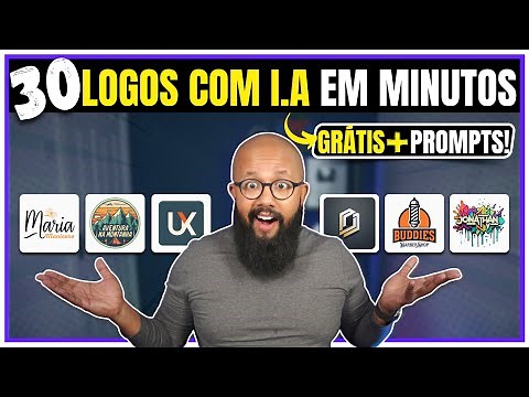 🔥 LOGOS COM I.A GRÁTIS? COMO Criar um logotipo PROFISSIONAL com I.A