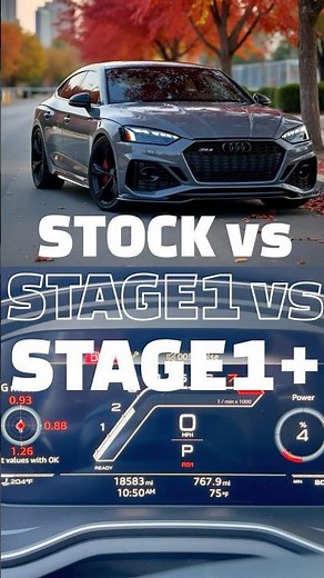 How To Make Your Audi Faster! RS5 Stock vs Stage 1+ Comparison. Dragy Launch Control