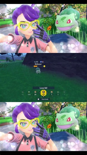 Pokemon shiny Bulbasaur encounter