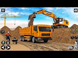 Heavy Excavator Crane Builder - Heavy Crane Driving Simulator - Android Gameplay