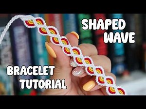 Shaped wave macrame bracelet tutorial || Friendship Bracelets