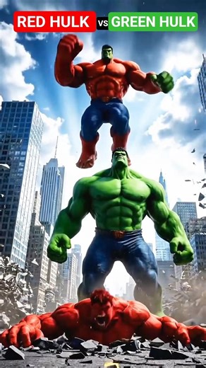 Red Hulk vs Green Hulk 🔥💀
