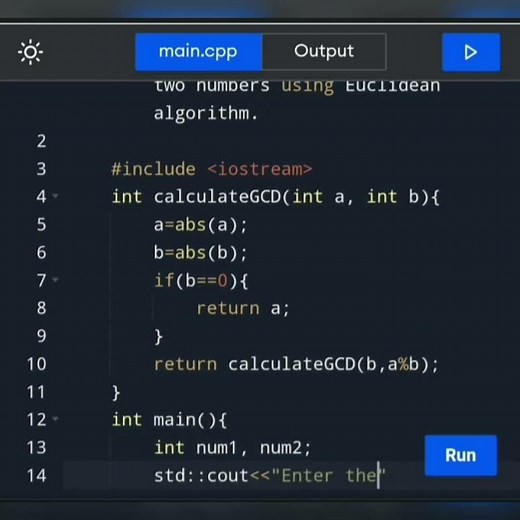 How to write a c program to find GCD of two numbers using Euclidean algorithm. #codewithkhushi