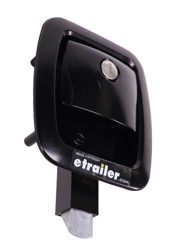 Global Link RV Baggage Door Slam Latch - Black - 1-3/4" Thick Global Link RV Door Parts 295-000078