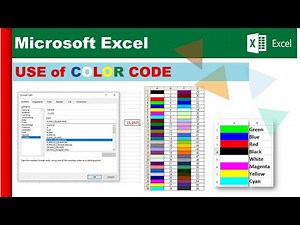 How to Use Color in Custom Number Format in Excel