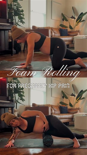 Pregnancy Hip Pain Relief | Foam Rolling Routine | #pregnancyexercises