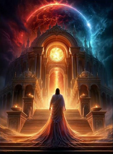 🌞🌙 Temple of the Twin Stars – The Red Sun and the Blue Moon