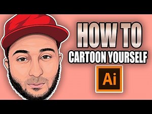 How To Cartoon Yourself !- Step By Step / Tutorial ( ADOBE ILLUSTRATOR )