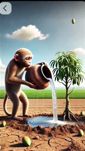 kabutar ek aam ka ped lagata hai aur kabutar aur Bandar donon Pani bharkar late Hain