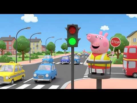 Peppa Pig Traffic Police 🚦 Kids Safety Song