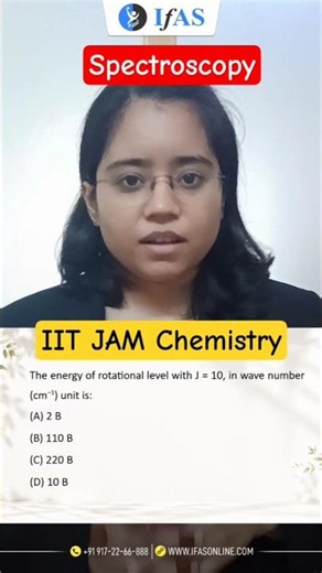 Spectroscopy | Physical Chemistry | IIT JAM Chemistry | IFAS