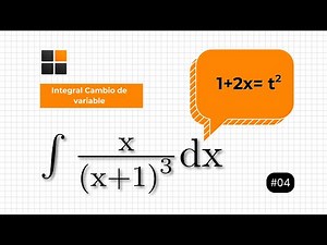 INTEGRALES por CAMBIO DE VARIABLE | Ejercicio 4 Resuelto Paso a Paso ✅