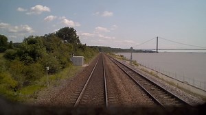 118K views · 1.6K reactions |  Puffy white clouds look on as the waters of the Humber slip by, and the road bridge pans into view ...  Captured by Automated Intelligent Video Review (AIVR) system (a partnership with Signalling Innovations Group, Asset Information Services, One Big Circle Ltd). | Network Rail | Facebook