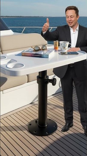 HWHongRV Black Adjustable Detachable Table Leg | Height Adjustable Table Base for RVs & Yachts