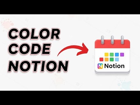 How To Color Code Calendar Notion Tutorial