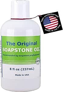 The Original Soapstone Oil | All Natural Food-Safe Blend (NO Mineral Oil) for Soapstone Countertops – Enhances & Darkens Stone, Low-Maintenance Easy to Apply (8oz)