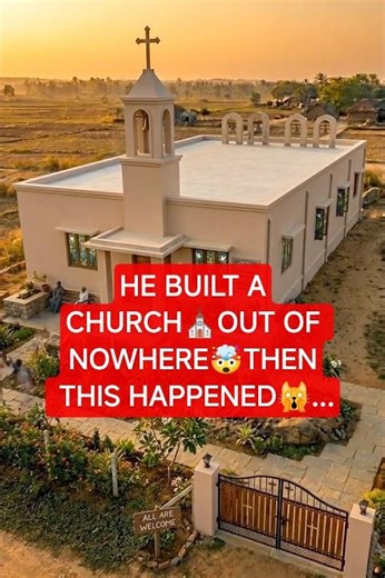 He Built a Church Out of Nowhere 😱Church Construction in 60 Seconds#constructionchannel#architecture