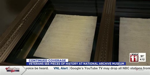 Veterans see pieces of history at the National Archive Museum