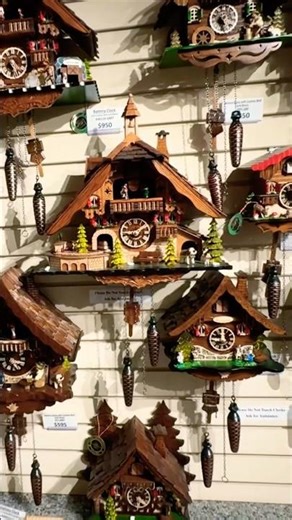 The sound of these cuckoo clocks hits different #germany #vintage #asmr