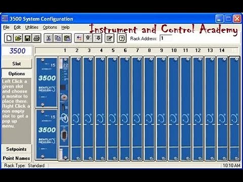 Basic Overview of the Bently nevada 3500 Configuration software.