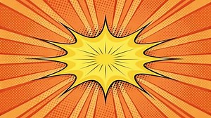 Comic Style Explosion Background – Pop Art Burst