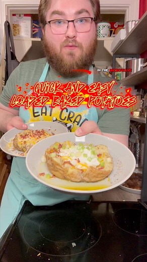 4.6K views · 92 reactions | Here’s how to make some quick and easy Loaded Baked Potatoes! I bet you didn’t know you could make loaded baked potatoes this delicious in the microwave! #LoadedBakedPotatoes #LoadedBakedPotatoesRecipe #FastBakedPotatoes #BakedPotatoes #BakedPotatoesRecipe #Recipe #EasyRecipe | Amateur Chef | Facebook