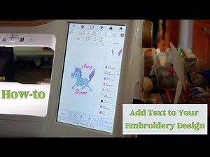 How to add Text to an Embroidery Design!