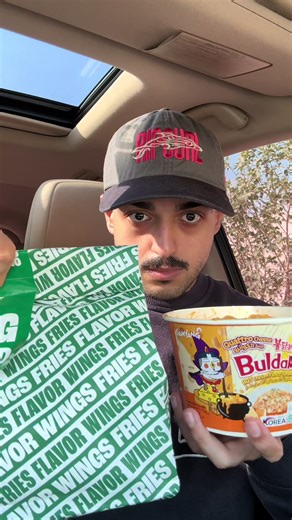 Delicious Buldak Ramen and Wingstop Combo