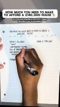 How much you need to make to afford a $140k house 🏡 #mortgage #homebuyers #homebuyingexperience