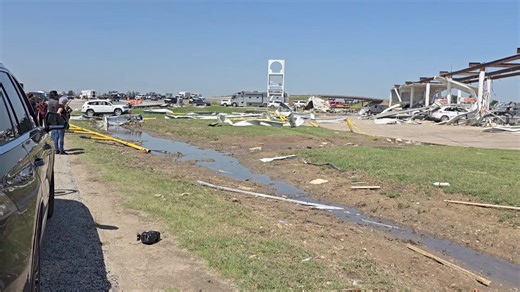 2.7K views · 65 reactions | Check out this damage at the Shell gas station on E Lone Oak Rd. in Valley View, TX, after a tornado touched down. More than a dozen vehicles are also destroyed here. | Dawn White | Facebook