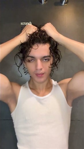 10 minute curly hair routine for men!