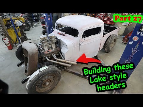 Building custom lake style headers for the 37 Ford hot rod Part 27
