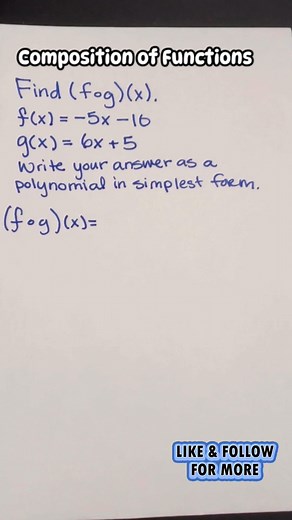5.1K views · 11 reactions | How to plug in a function into another function. #compositionoffunctions #evaluatefunction #functions | Impactmath19 | Facebook