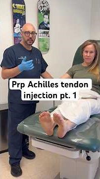 Prp Achilles tendon injection pt.1 #fyp #prp #injection #achillestendon #podiatry #foot and #ankle