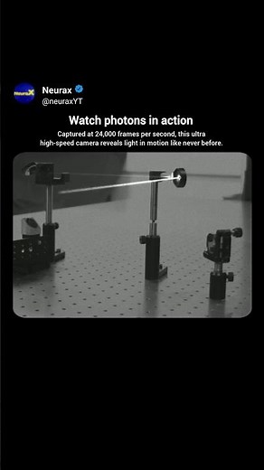 Laser Beam in Motion ⚡ Photons Captured Like Never Before