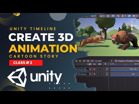 How to make Cartoon Animations in unity Timeline: Unity Timeline beginner Series : Class # 2