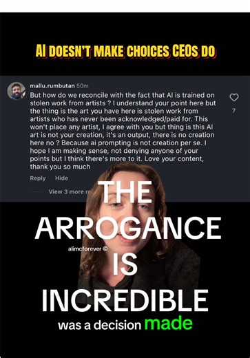 The only reason to conflate a new useful technology with the despotism of capitalism is to create a stigma that only serves those who benefit most from capitalism exploiting you. #ai #aiethics #liberalmoralism #propaganda #medialiteracy