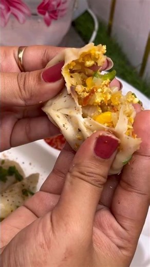 Food challenge:Eating only Winter special street food |#food #foodchallenge #foodie #momos