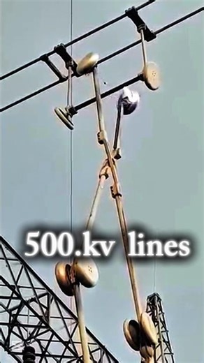 500 KV power lines#tools#electrician#shorts#highvoltage#youtubeshorts#faisalelectricshortusa#line