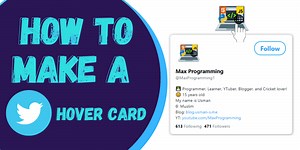 🎨 How to create Twitter Profile Hover Card using HTML and CSS