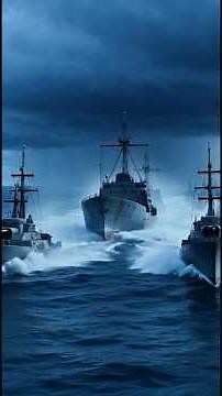 Allied Convoy Under U-Boat Attack — Battle of the Atlantic (WW2)