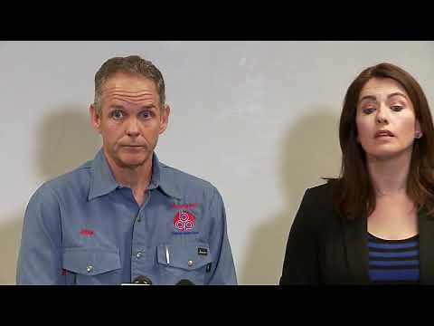 EXXONMOBIL BAYTOWN FIRE: Jason Duncan briefs media on the situation