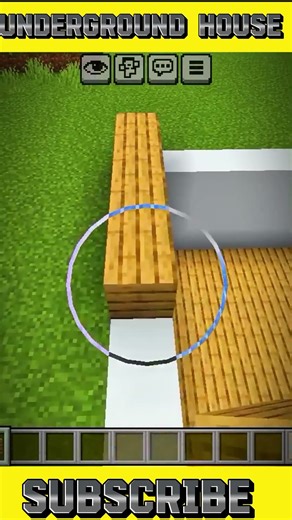 Underground House Tutorial In Minecraft | Easy To Make #minecraftbuilding #shortsfeed #viralshorts