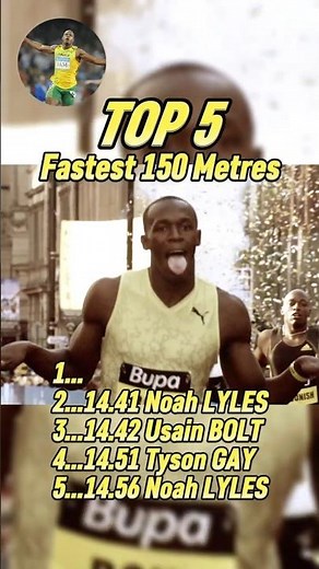 Top 5 Fastest Races In 150m Sprint History!