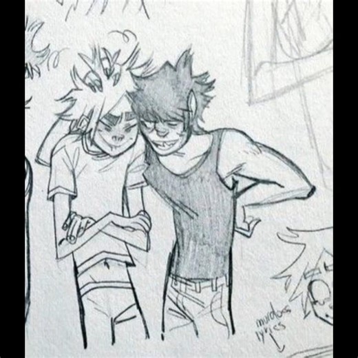 sorry i love this ship sm (from phase 4 onwards) #gorillaz #music #fyp #edit #shorts #memes #2doc