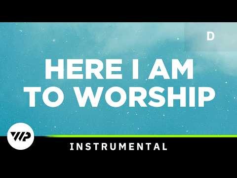 Here I Am To Worship - Male Key - D - Instrumental