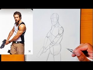 Tutorial: HOW TO DRAW ( For Beginners ) Breaking down poses from reference