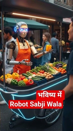 भविष्य में robot sabji Wala | #aivfx #animation #youtubeshorts